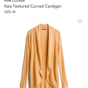 Yellow cardigan sweater